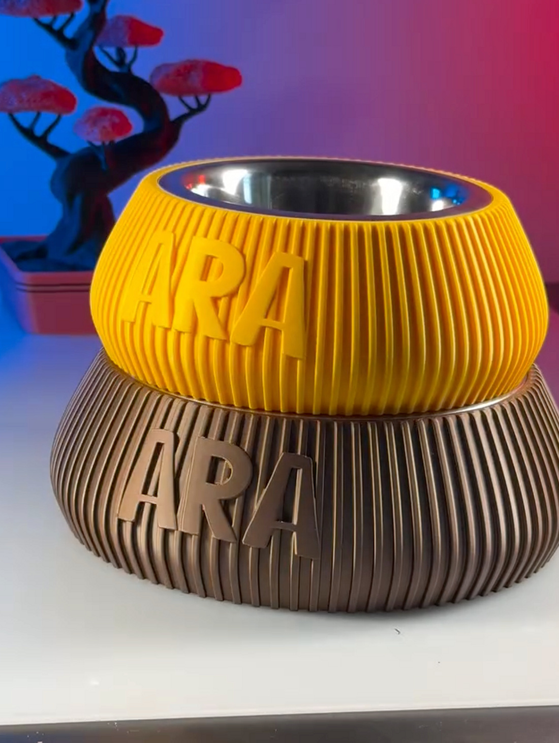 Миска для животных на подставке - фотография товара