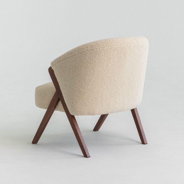 Детское кресло букле Zara kids бежевое