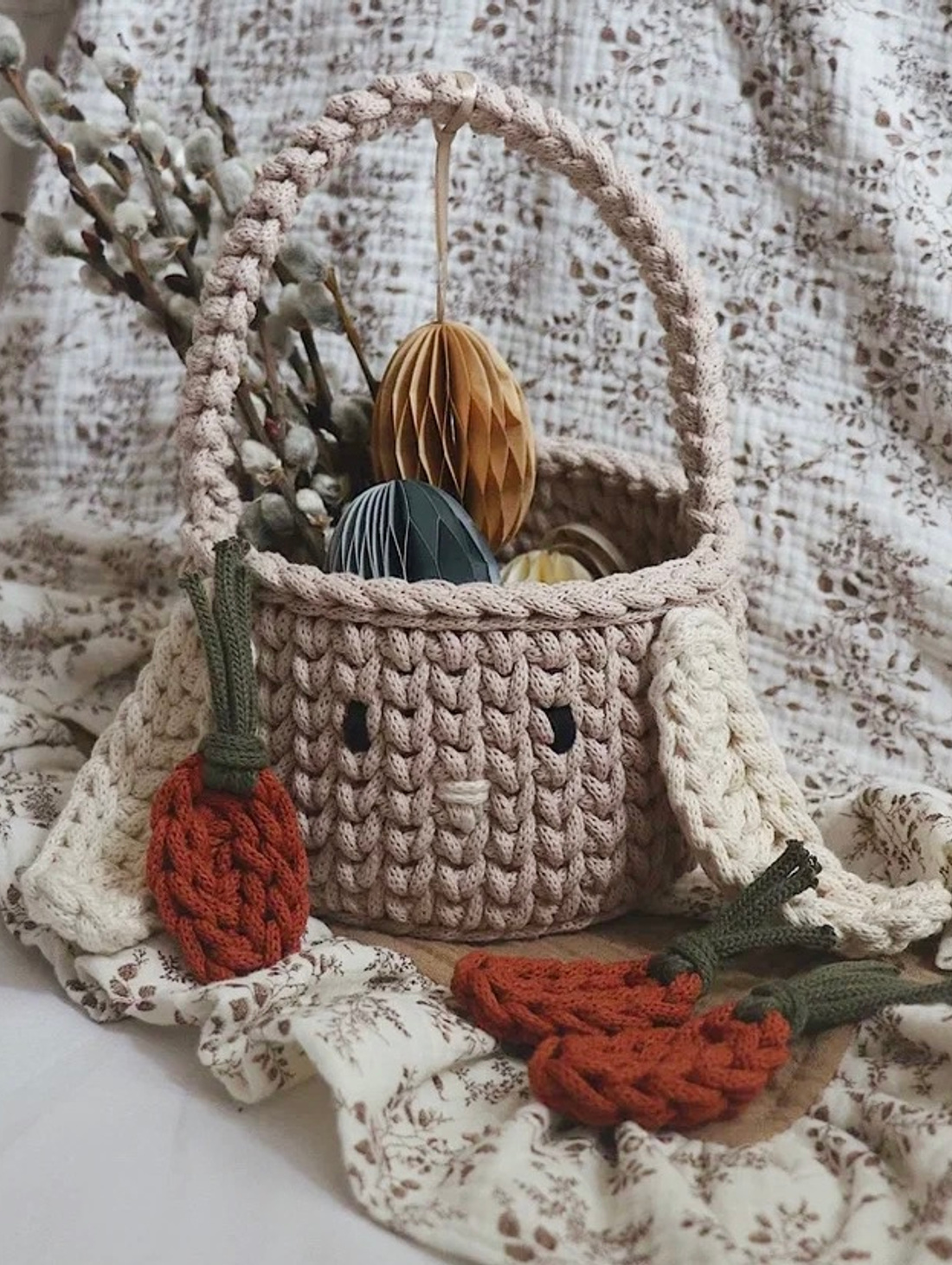 Корзина-зайка - фотография товара