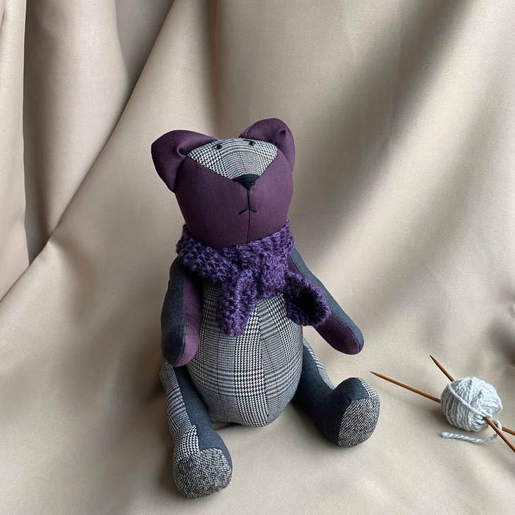 Медведь "Баклажан"