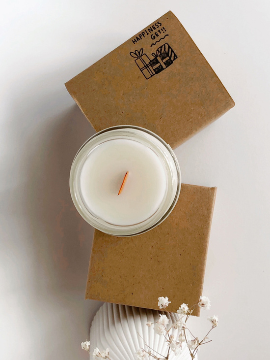 Ароматическая свеча «Наслаждайся», Зеленый чай с мятой и лимоном