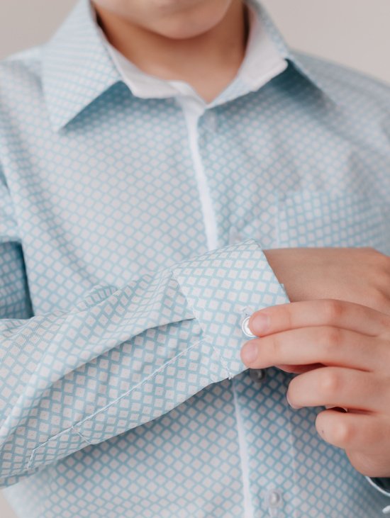 Рубашка для мальчика "Ромбы"