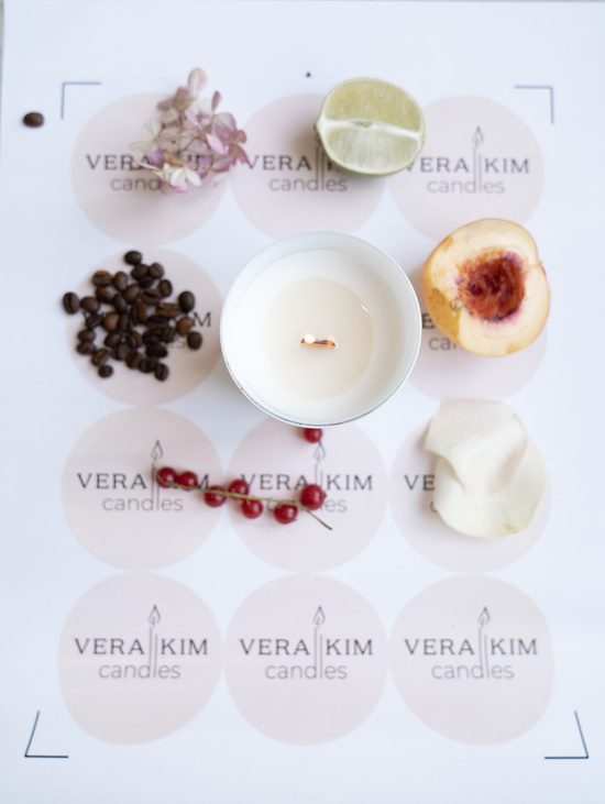 Ароматическая свеча "Хорошая девочка" в подарочной сумочке