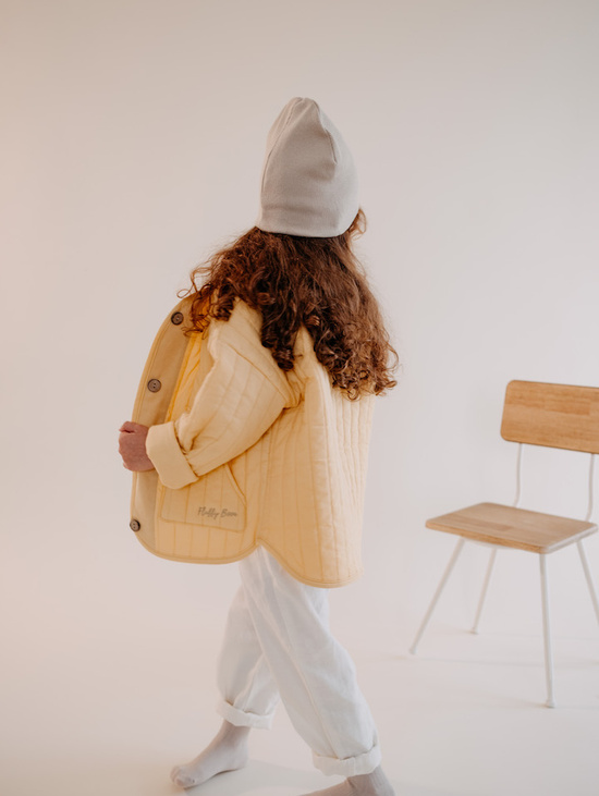 Легкая стеганая куртка (абрикос)