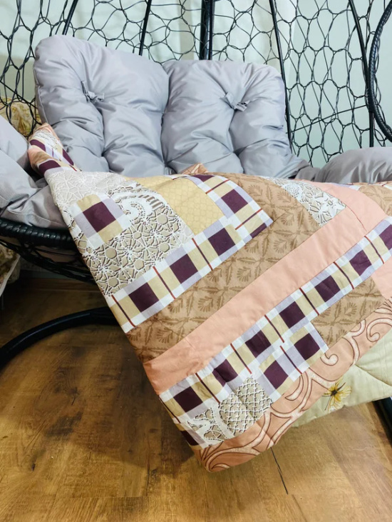 Лоскутное одеяло 100х130 см