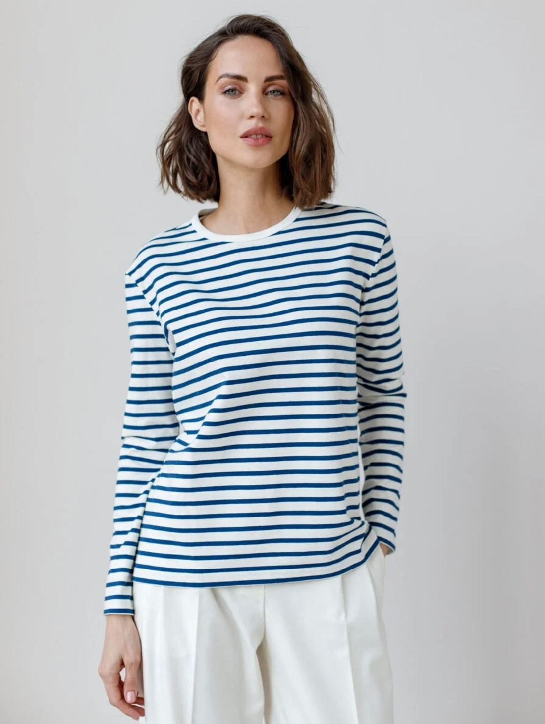 Тельняшка базовая синяя Seas the day - фотография товара