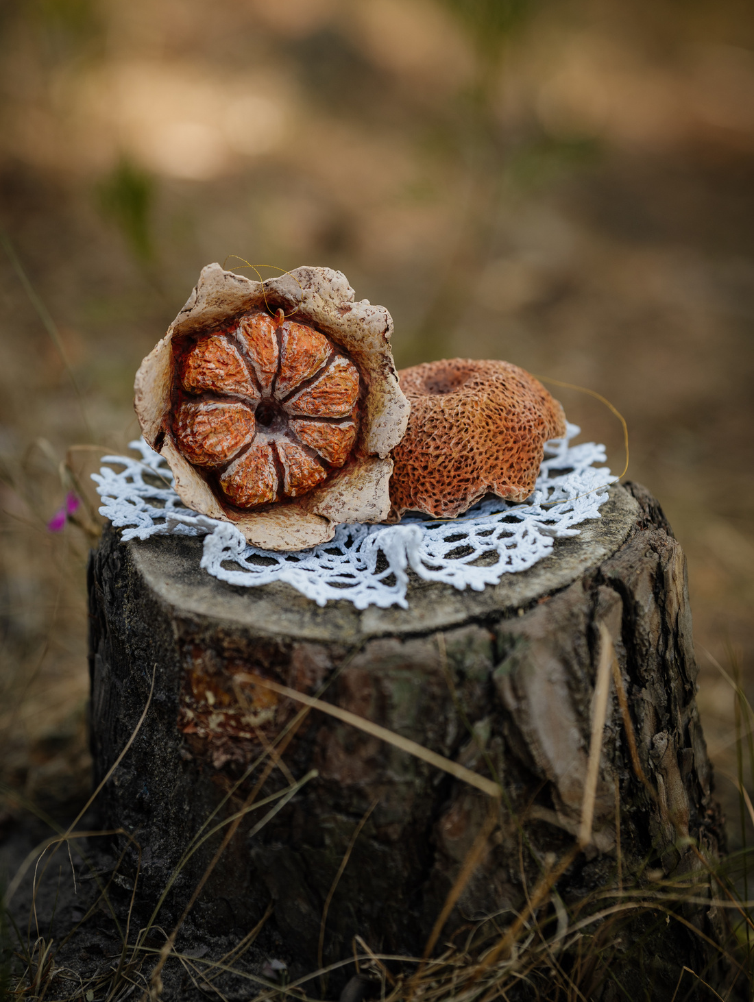 Елочная игрушка "Мандарин" - фотография товара