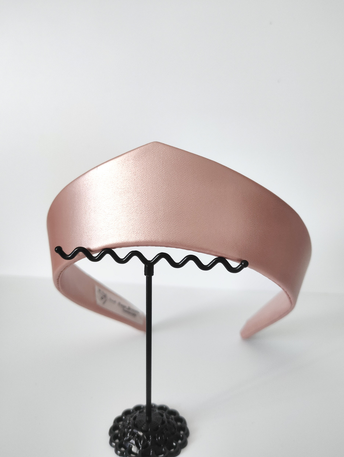 Ободок-кокошник "Розовый жемчуг" - фотография товара