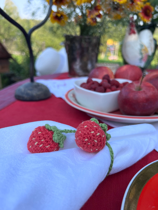 Кольца для салфеток «Клубника»