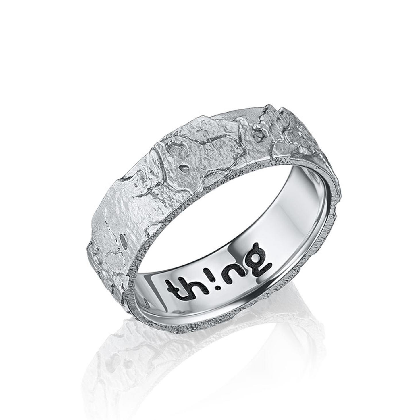 Серебряное кольцо PLASTER - фотография товара