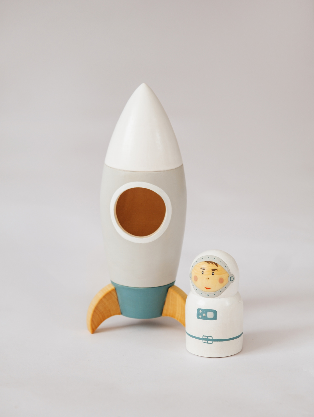 Игровой набор "Ракета и космонавт" - фотография товара