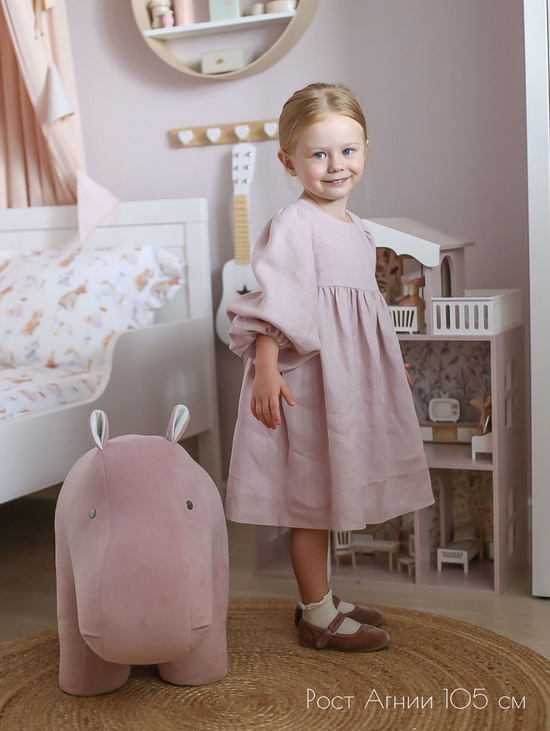 Детский пуфик-игрушка Бегемот