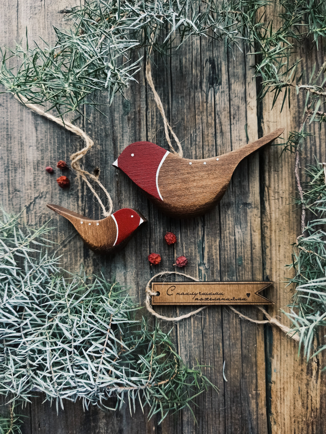 Набор птичек "Большая и малая птички" - фотография товара