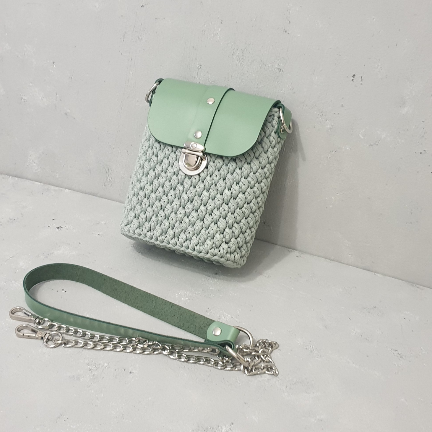 Сумка мини "Мята" - фотография товара
