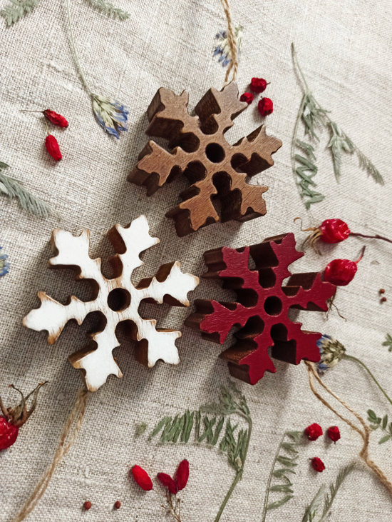 Елочная игрушка "Снежинка 7"