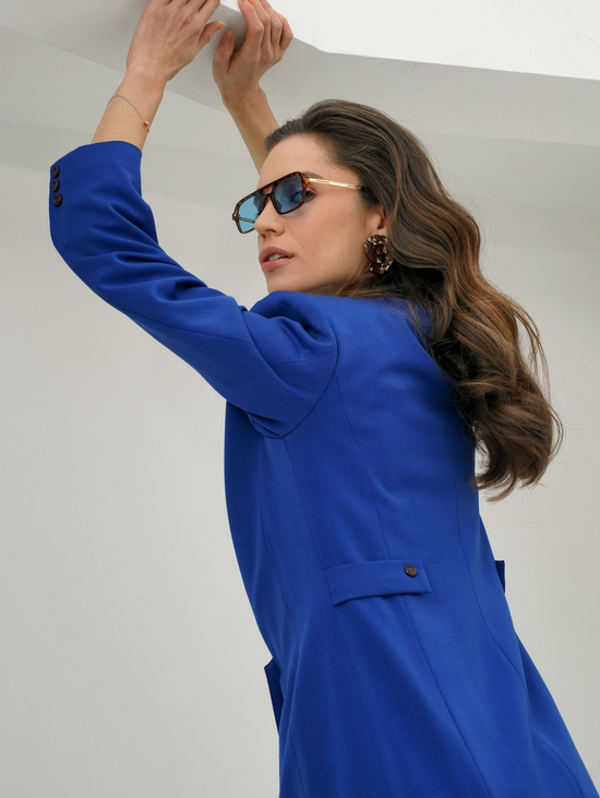 Жакет удлинённый (лазурь)
