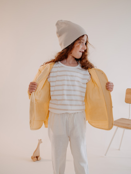 Легкая стеганая куртка (абрикос)