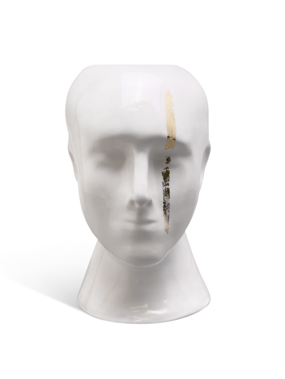 Ваза "Голова" белая - фотография товара