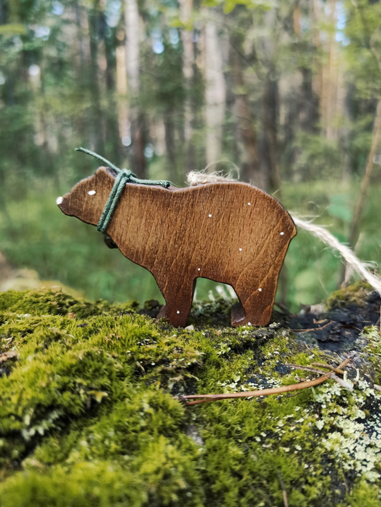 Елочная игрушка "Мишка большой".