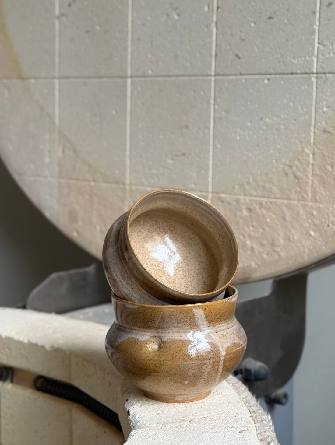 Парные пиалы "Песочный берег" - фотография товара