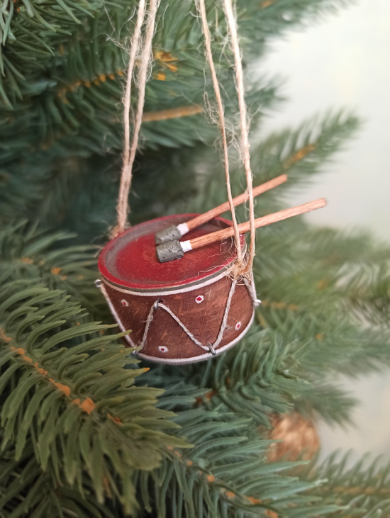 Елочная игрушка "Барабан"