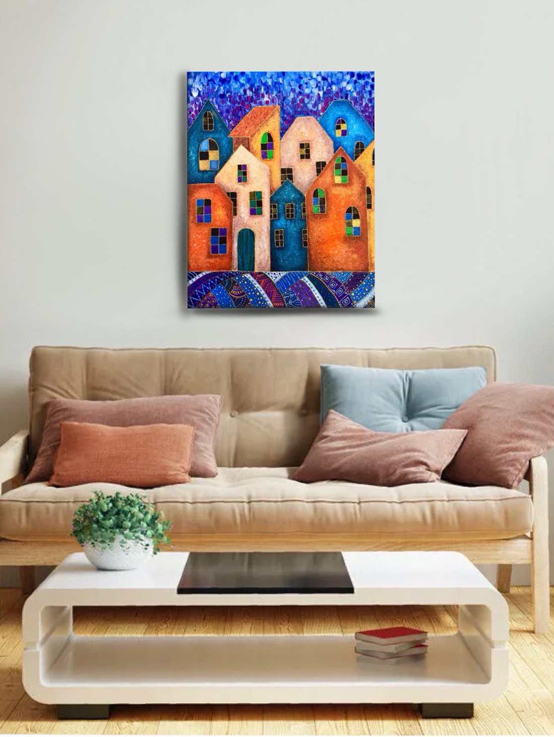 Интерьерная картина "Сказочный город" - фотография товара
