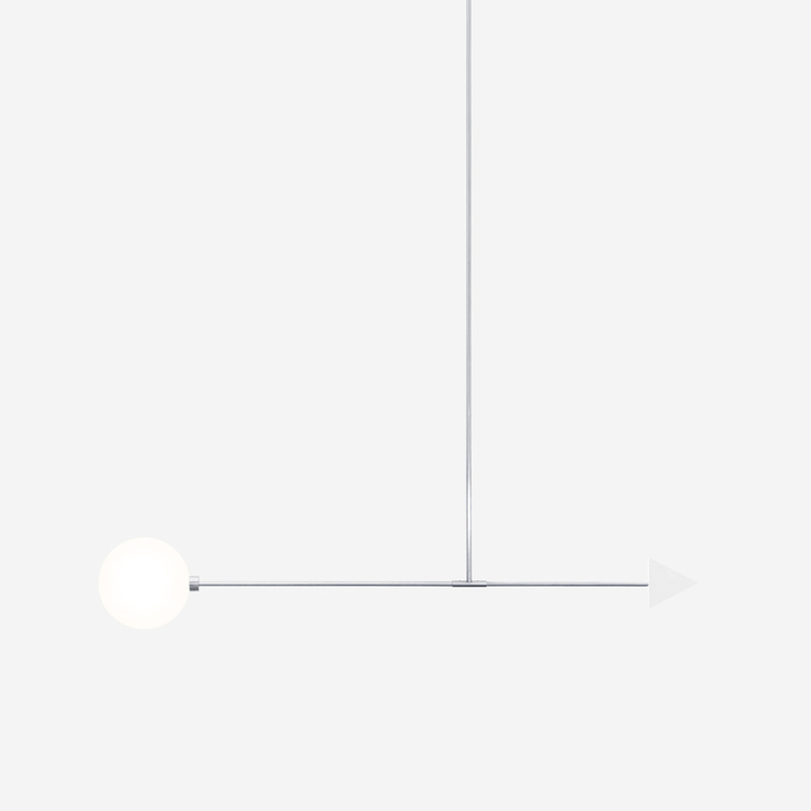 Потолочный светильник Linea trig сталь