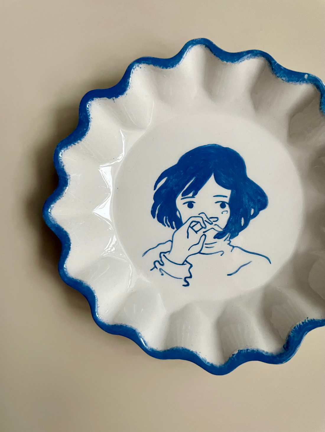 Чаша глубокая «Дуновение индиго» - фотография товара