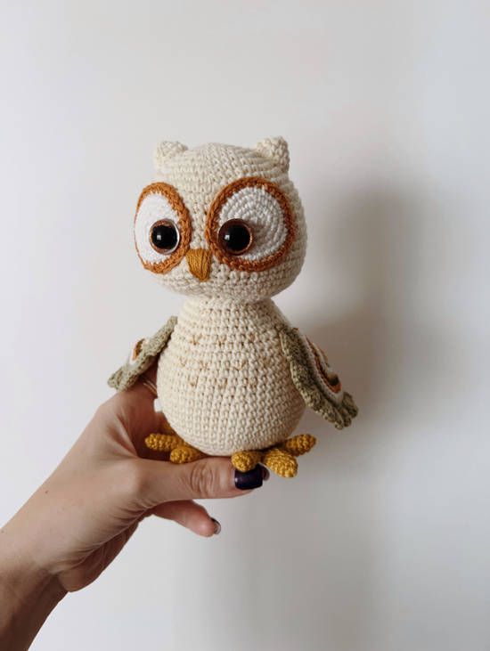 Вязаная игрушка «Совушка»