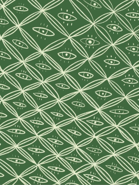 Косынка "Орнамент зеленый"