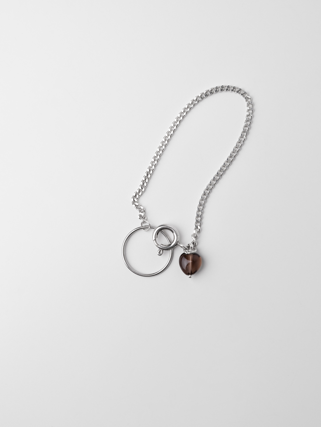 Браслет "HEART" с раухтопазом - фотография товара