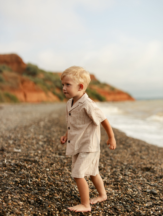 Костюм из варёного хлопка для мальчика
