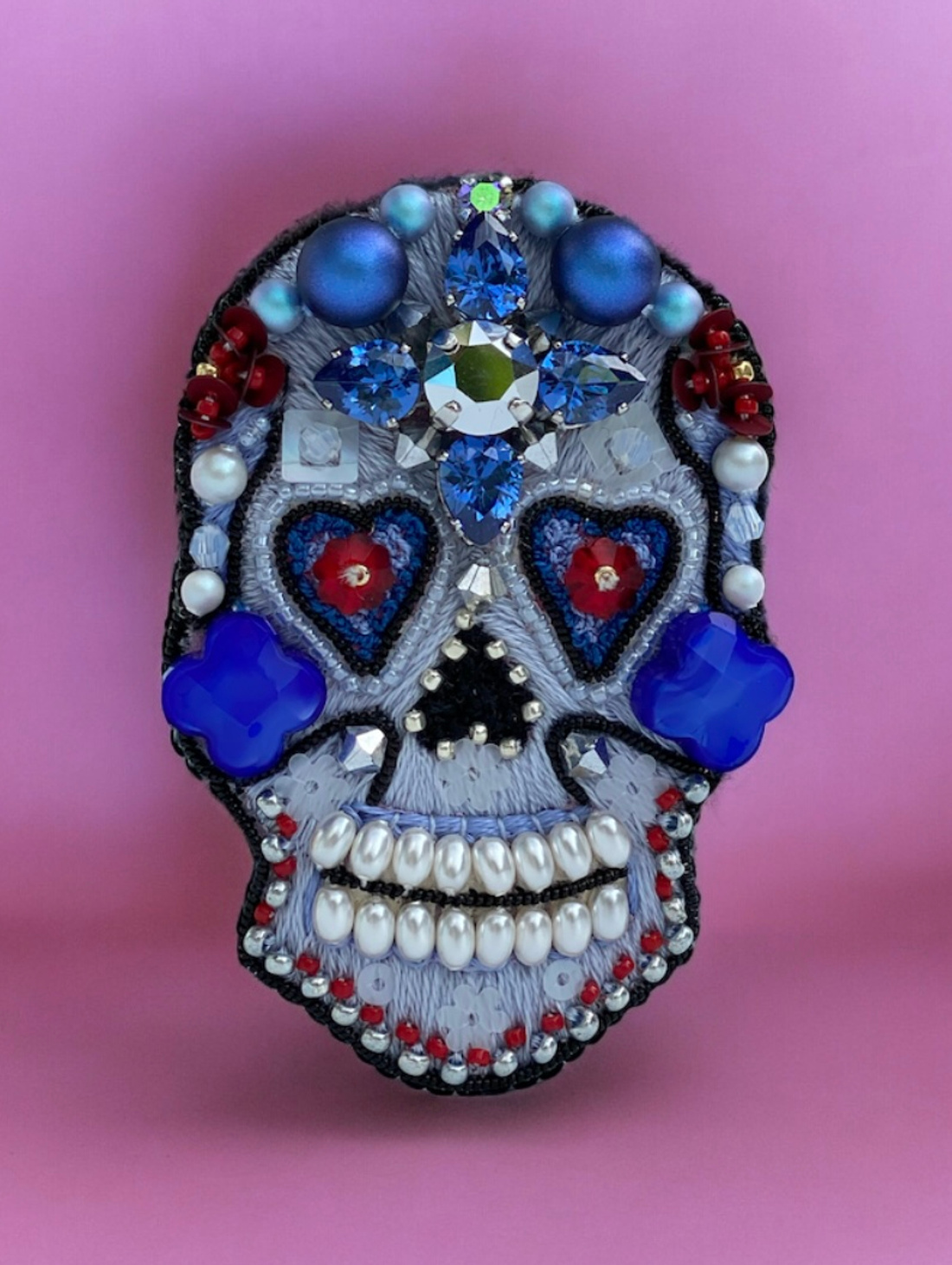 Брошь "Череп" - фотография товара