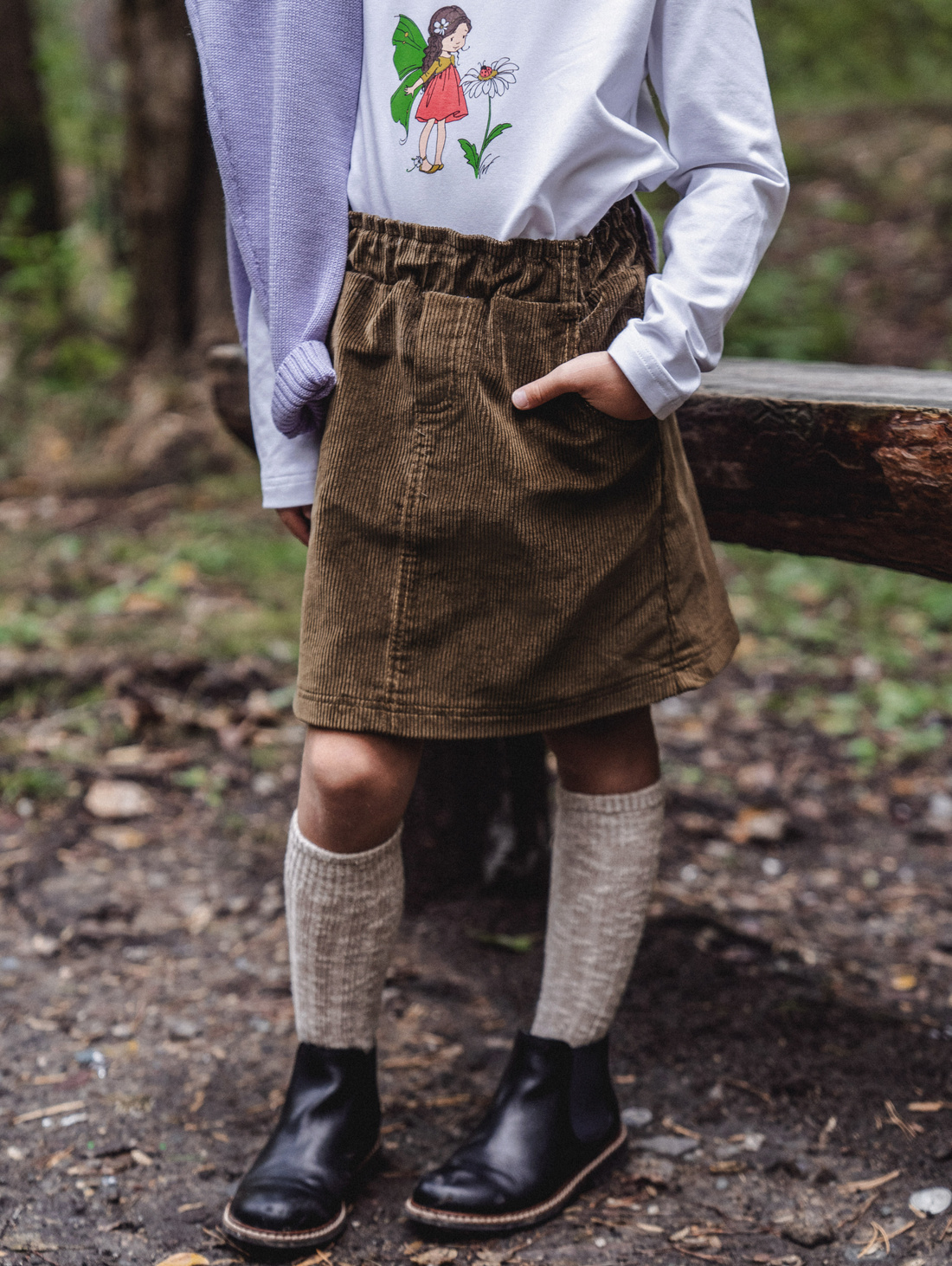 Вельветовая юбка - фотография товара