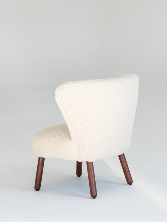 Детское кресло букле Lamb бежевое