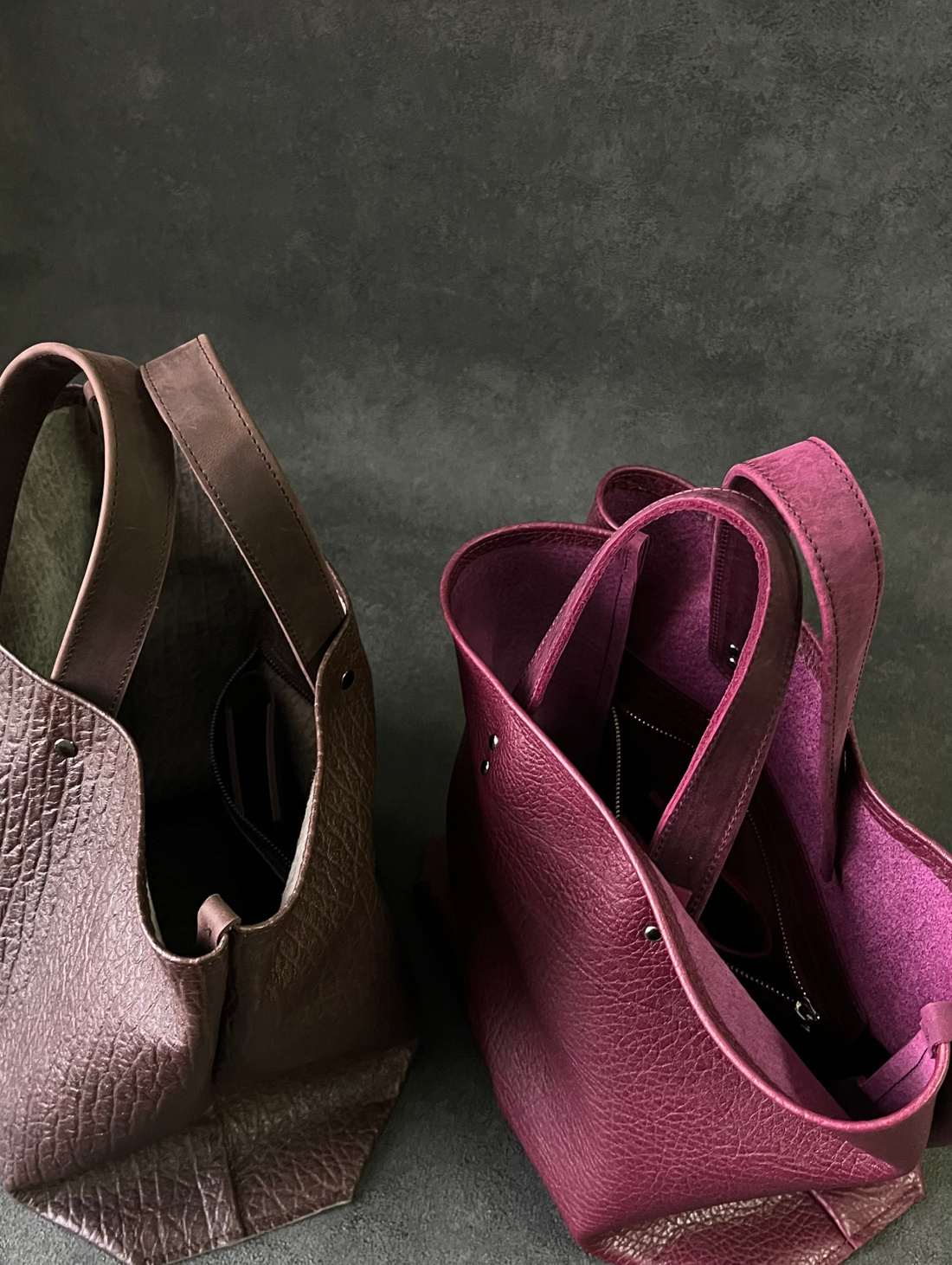 Шоппер мягкий женский из натуральной кожи - фотография товара