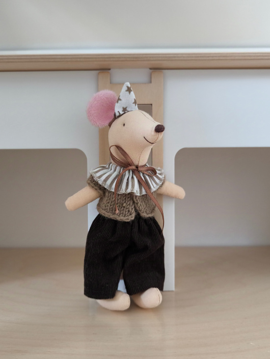 Игрушка "Мышка Папа" для кукольного домика