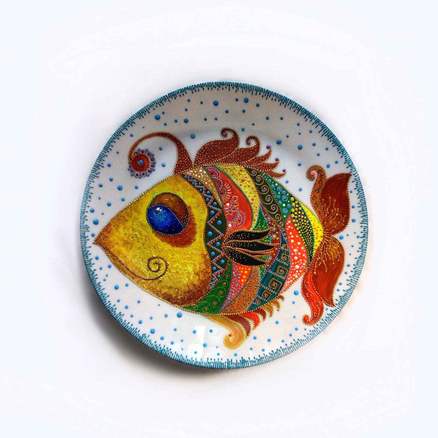 Декоративная тарелка "Рыба моей мечты" - фотография товара