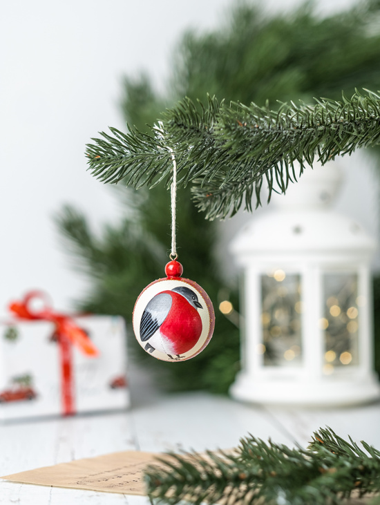 Ёлочный шар "Снегирь"