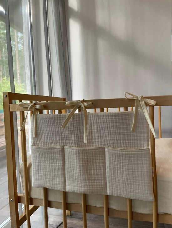 Органайзер на кроватку "Молочный"