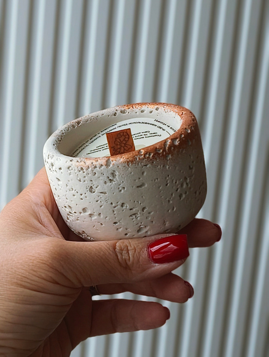 Свеча "SNOW bronze " с ароматом "Рождество"