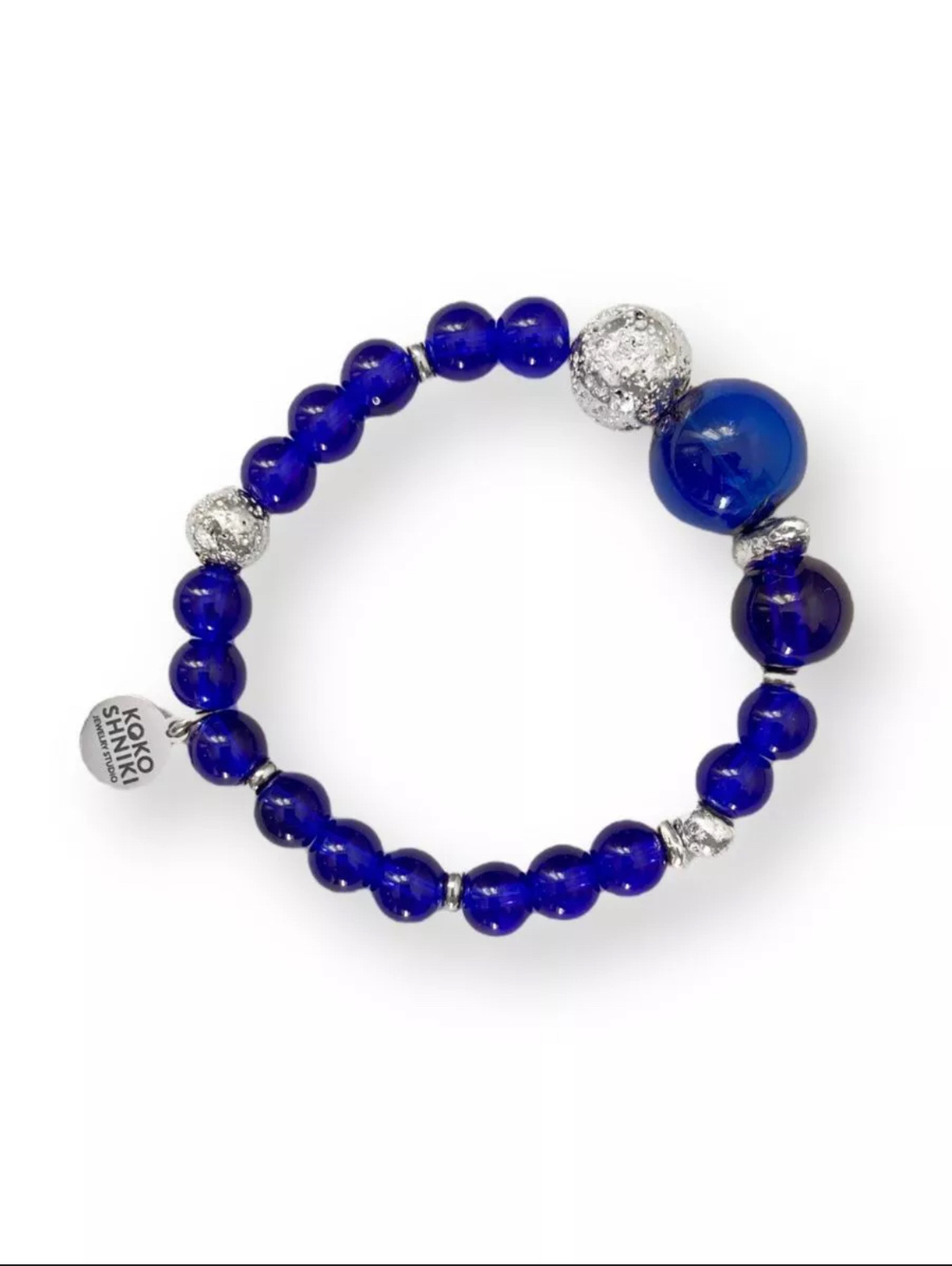 Браслет на руку синий - фотография товара