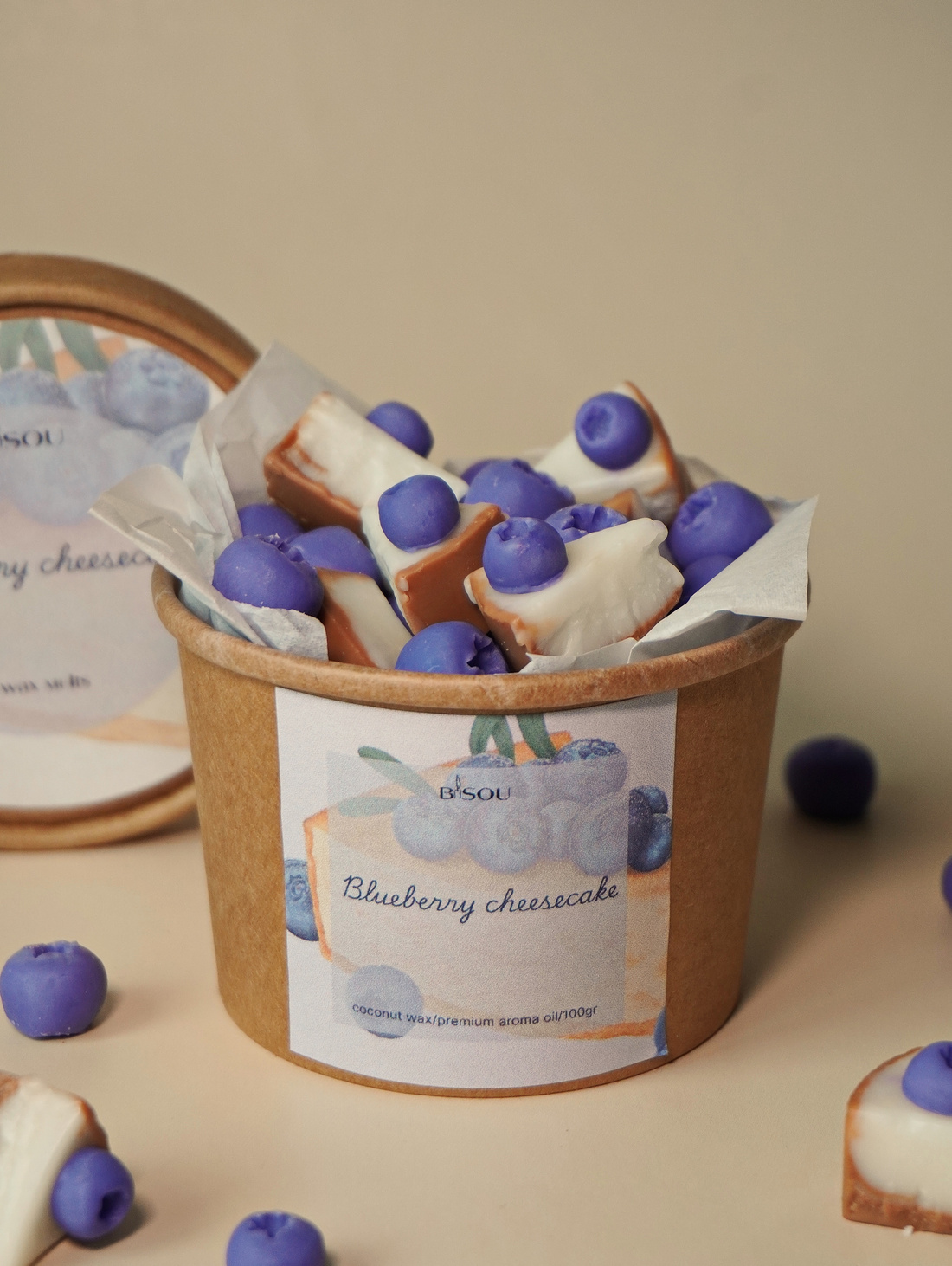 Мелтс (аромавоск, саше) "Черничный чизкейк" для аромалампы - фотография товара