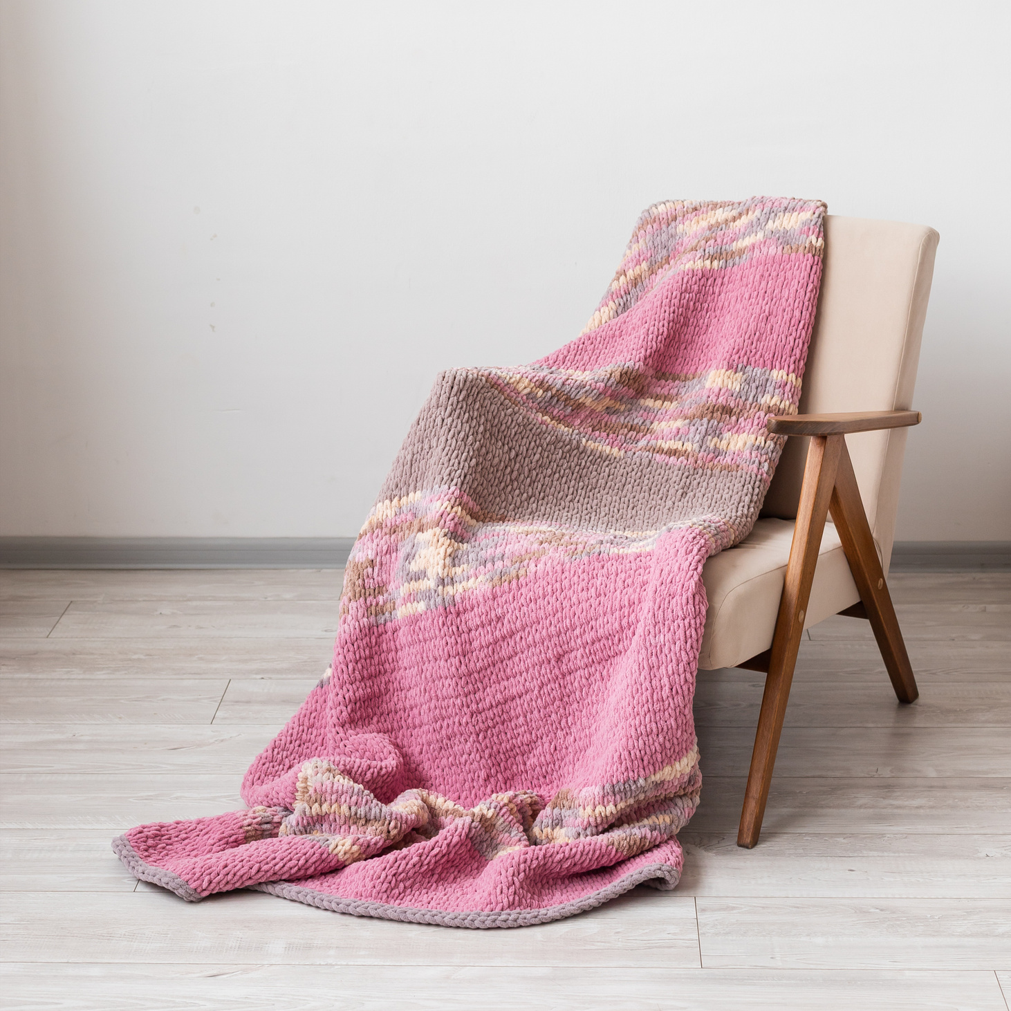 Плед "Пастельная симфония" - фотография товара