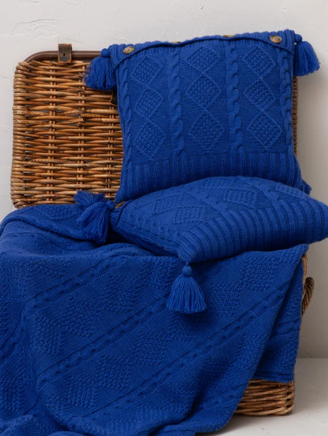 Плед "Араны" звездно-синий 160*180 - фотография товара