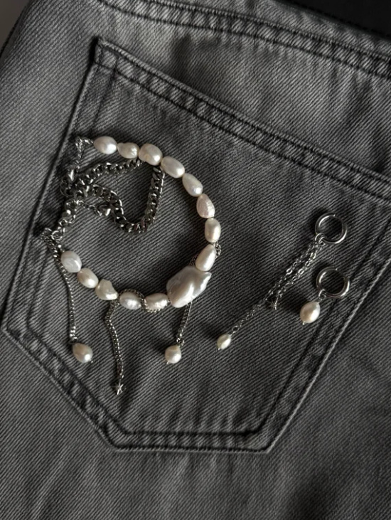 Колье из барочного жемчуга