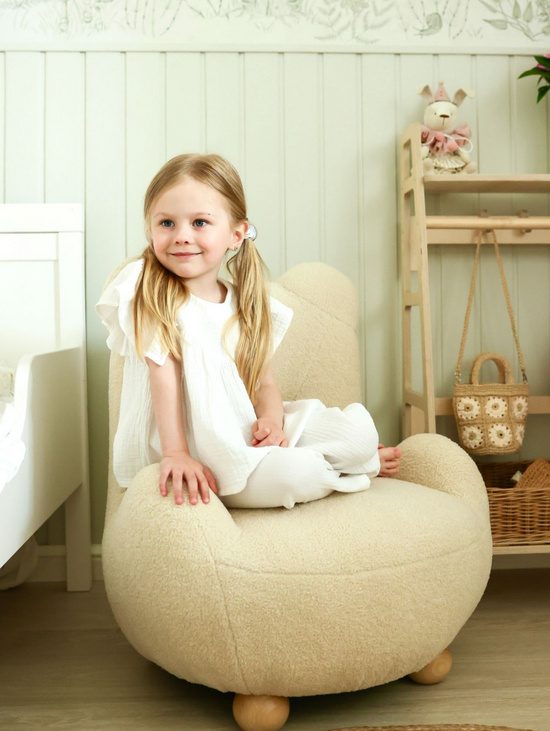 Детское кресло Мишка Teddy бежевое