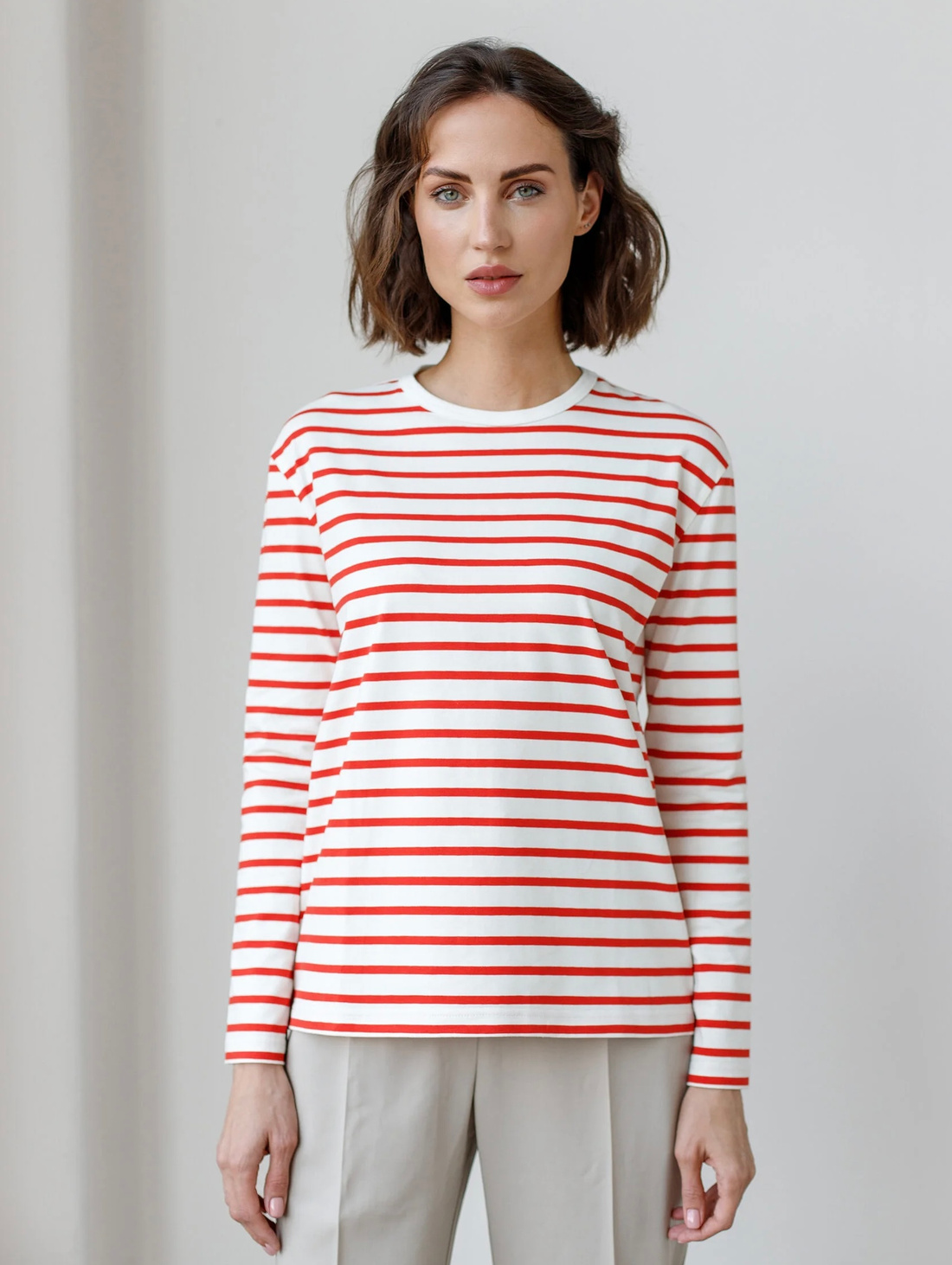 Тельняшка базовая красная freedom - фотография товара