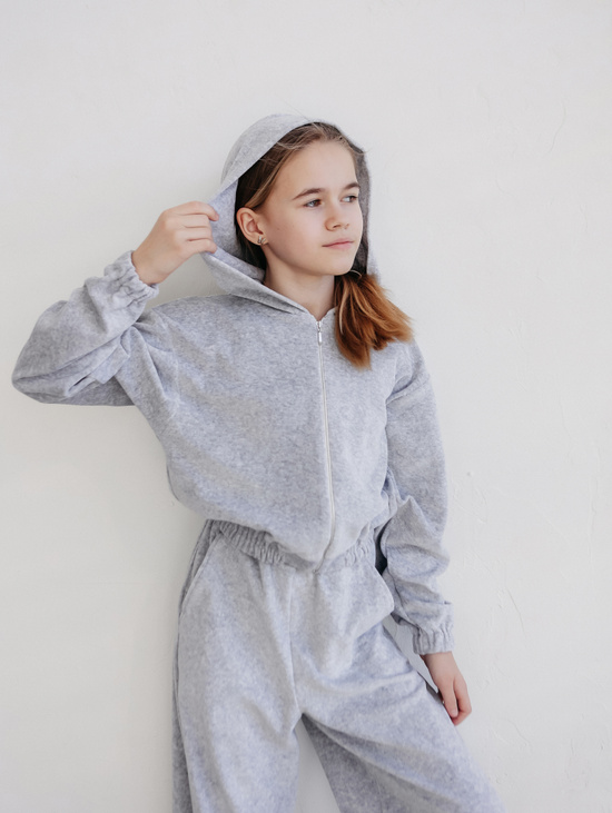 Велюровый костюм для девочки "Гимнастка"