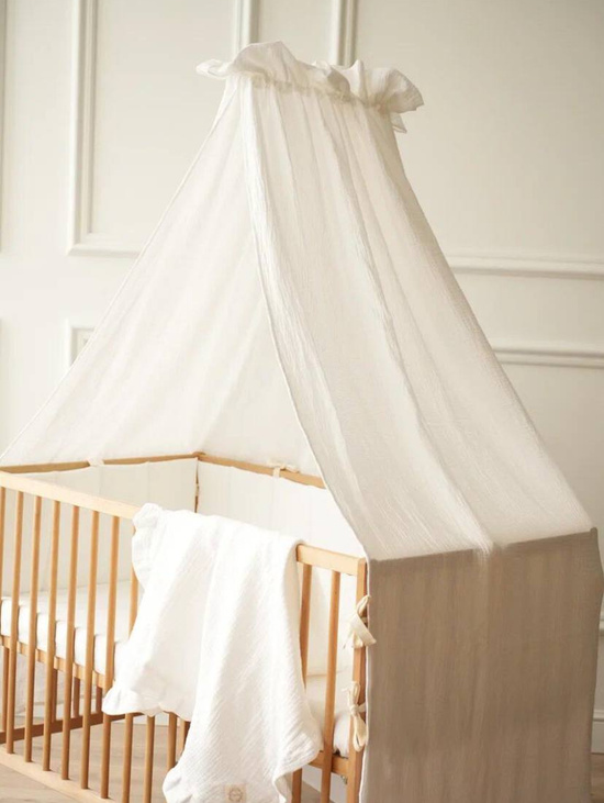 Муслиновый балдахин "Молочный"